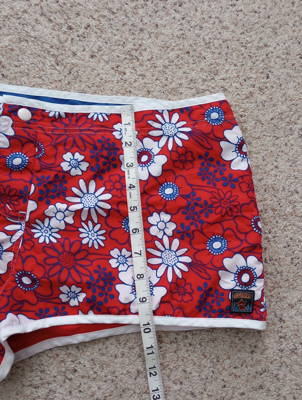 Vintage Big Flirt Hawaiian Reversible Swim Shorts - Picture 4 of 10